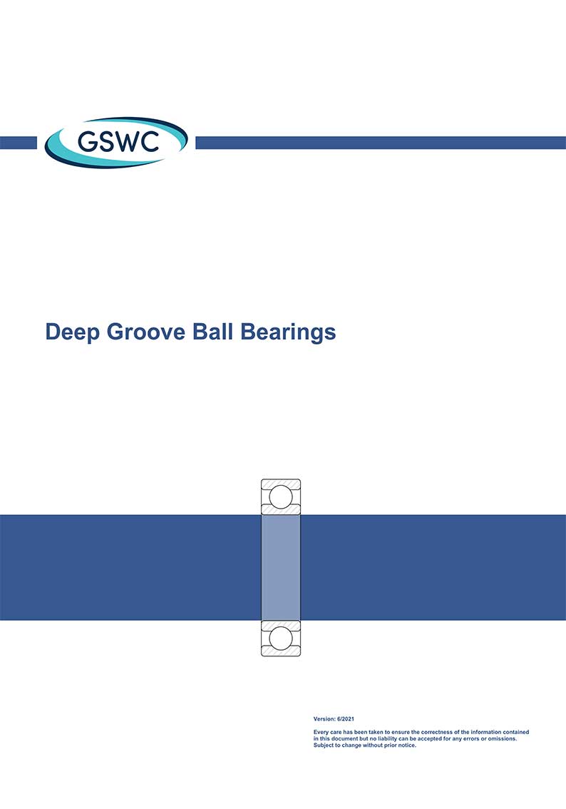 德国GSWC-高温高速深沟球轴承-样本(6/2021) （英文）
