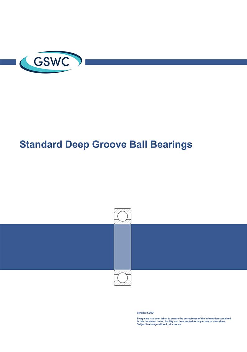 德国GSWC-标准深沟球轴承-样本(6/2021) （英文）