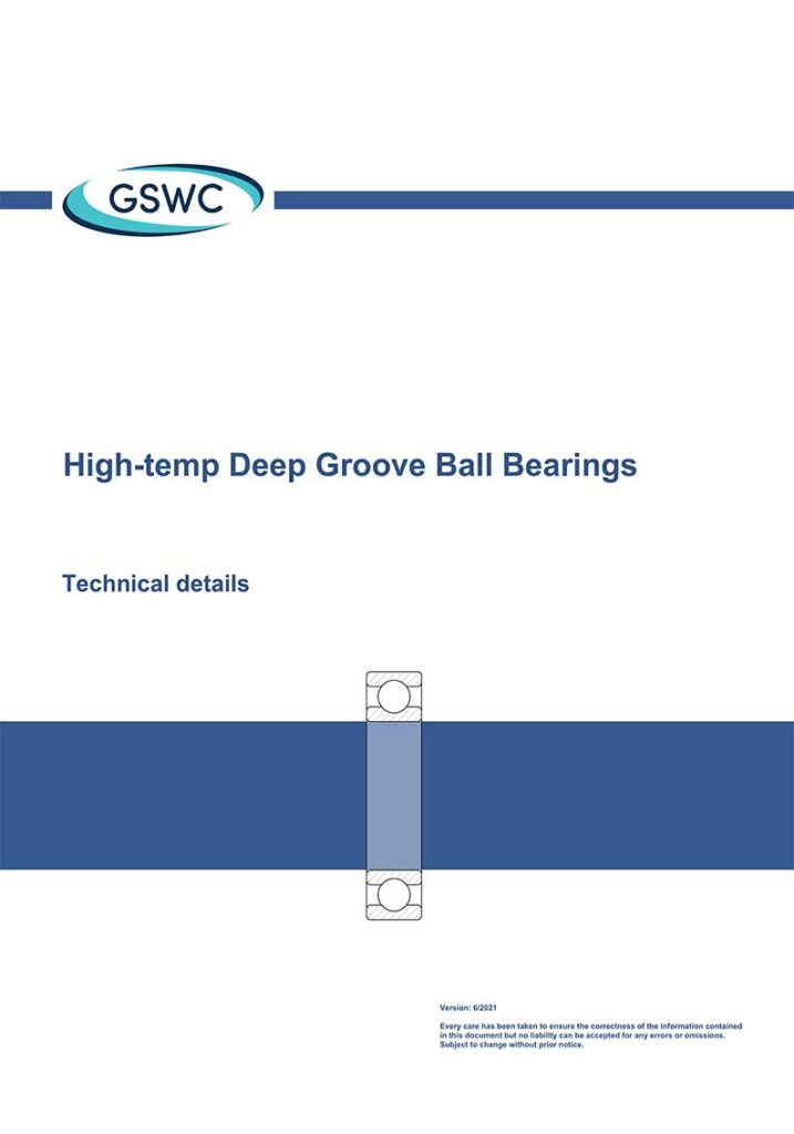 GSWC High-temp-Deep-Groove-Ball-Bearings-Technical-Details-1