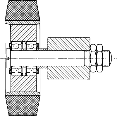 NILOS DISKU special ring in an escalator idler