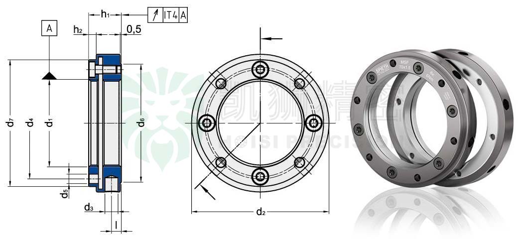 Read more about the article MSF80x2 | MSF80.2 | 德国SPIETH锁紧螺母